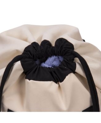 Laundry Duffle Bag, Cream and Black