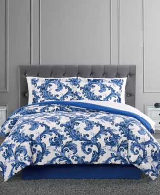Pem America Blue Scroll 8-Pc. Comforter Set
