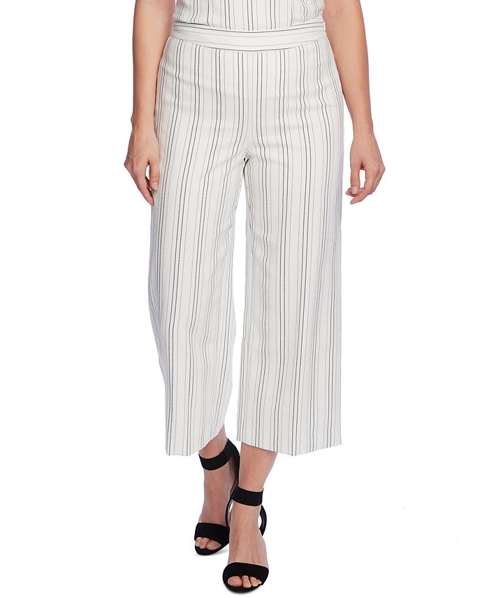 Vince Camuto Pinstriped Cropped Pants - Macy's