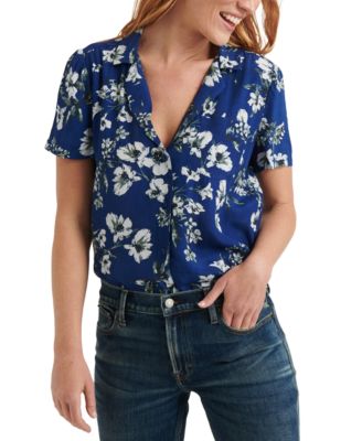 Lucky Brand Floral-Print Resort Shirt 