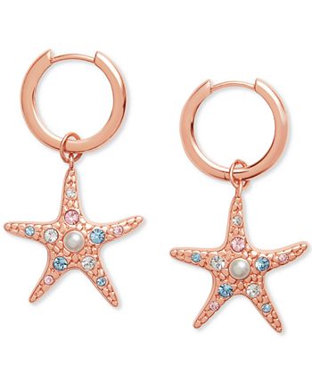 Olivia Burton Imitation Pearl Swarovski Crystal Starfish Drop
