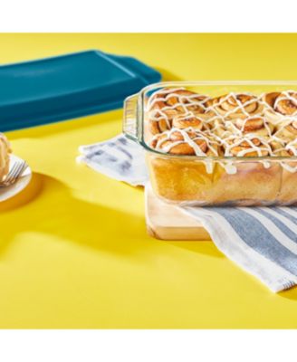 Pyrex Deep 9" x 13" Oblong with Blue Lid