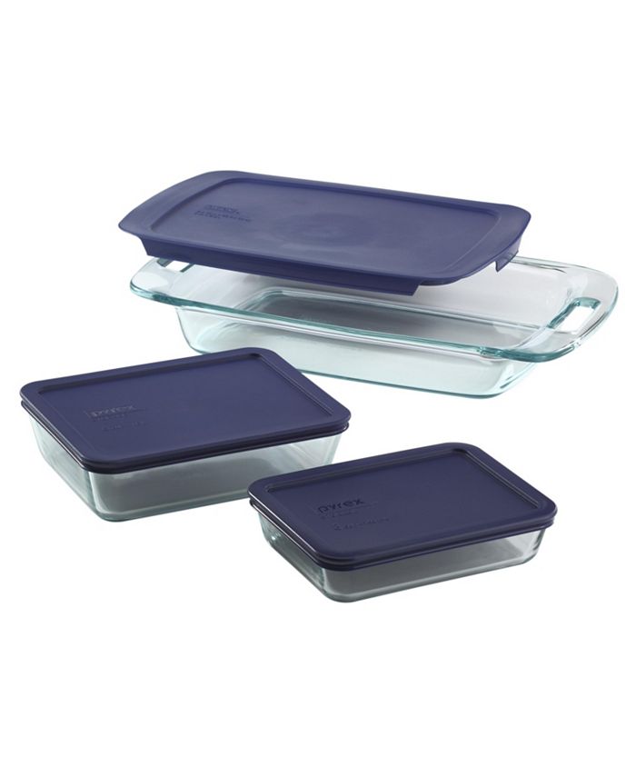 Pyrex Simply Store Round Glass Storage Container Set with Lids (6-Piece) -  Sticks and Stuff