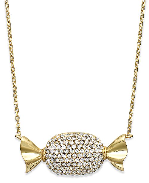 Simone I Smith 18k Gold Over Sterling Silver Necklace Clear