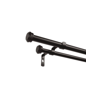 Exclusive Home Topper Double Curtain Rod and Finial Set 66