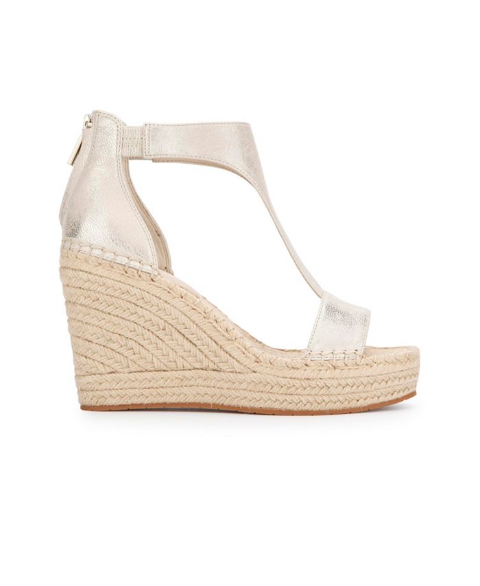 Kenneth Cole Womens Olivia Buckle Wedge Sandals Coral Size 6 Medium main image 1