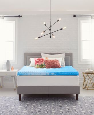 Comfort Revolution - 2" Reversible Convoluted Memory Foam Mattress Topper, Full