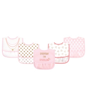 Little Treasure Baby Girls Water-resistant Bibs