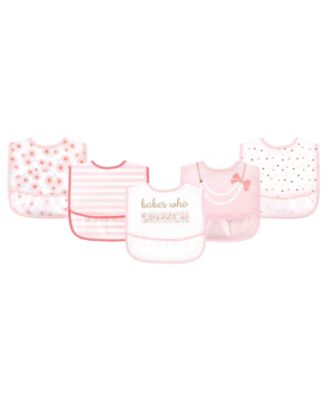 Little Treasure Girls Childs Waterproof Mealtime Peva Bibs - Brunch 16$