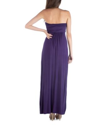 Strapless Empire Waist Maxi Dress