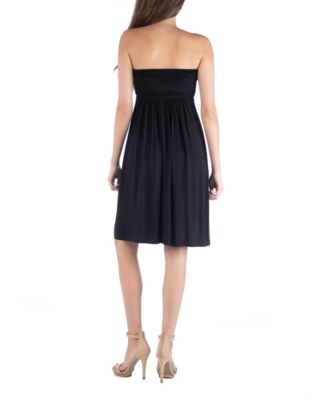 Strapless Empire Waist Mini Dress