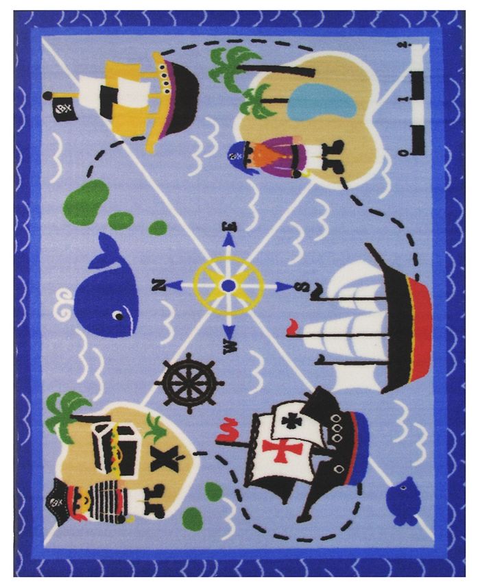 Fun Rugs Fun Time Buried Treasures 19" x 29" Area Rug Macy's