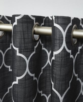 Curtains Bensen Trellis Blackout Grommet Top Curtain Panel Pair, 52" x 96", Set of 2