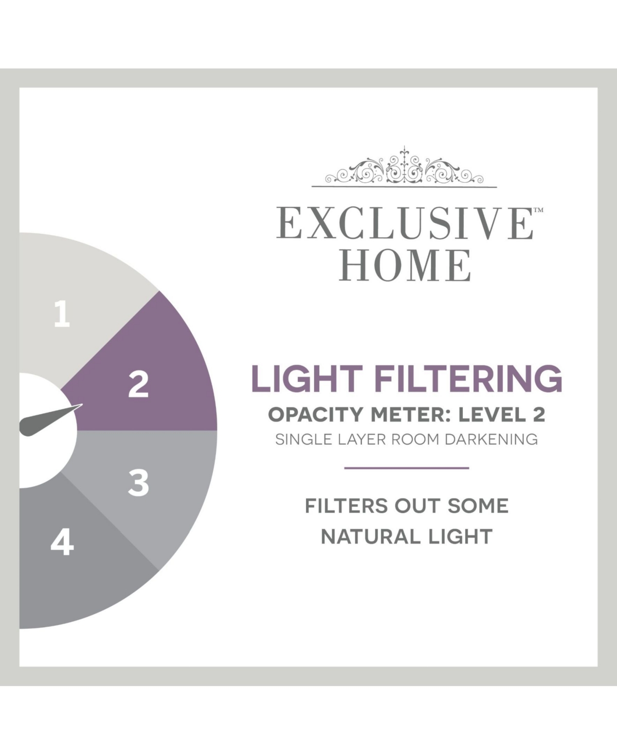 Exclusive Home Curtains Demi Light Filtering Hidden Tab Top Curtain Panel Pair, 54