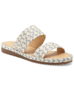 image of Lucky Brand Women-s Decime Woven Slide Sandals Women-s Shoes