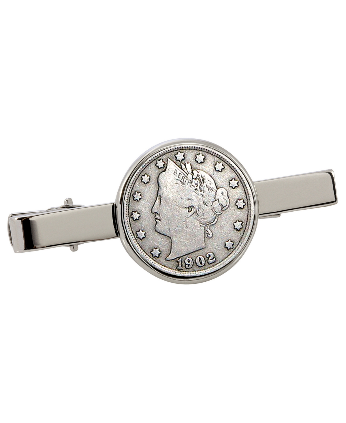 Liberty Nickel Coin Tie Clip - Silver