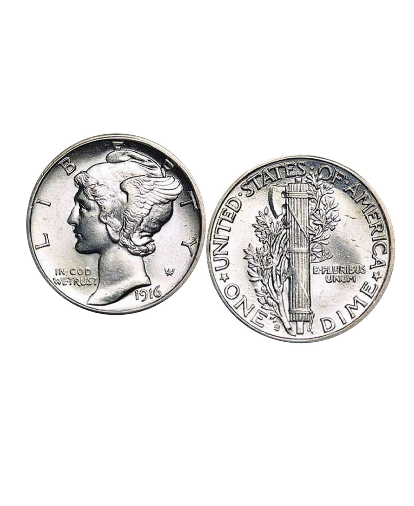 Мужские запонки American Coin Treasures Silver Mercury Dime Coin Cuff Links — фото 1