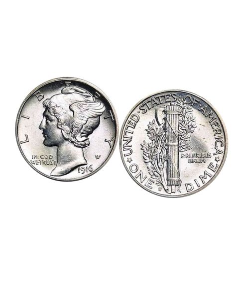 Мужские запонки American Coin Treasures Silver Mercury Dime Coin Cuff Links