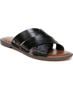 image of Sam Edelman Women-s Gretch Cross-Band Slide Sandals Women-s Shoes