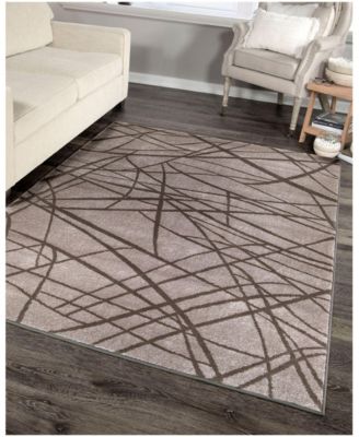CLOSEOUT! Orian Illusions Branches Gray 5'3" x 7'6" Area Rug