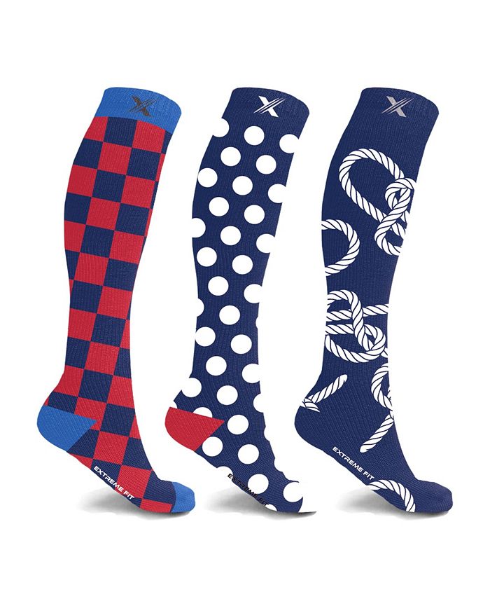 Extreme Fit Men's and Women's Compression Knee High Socks 3 Pair Macy's