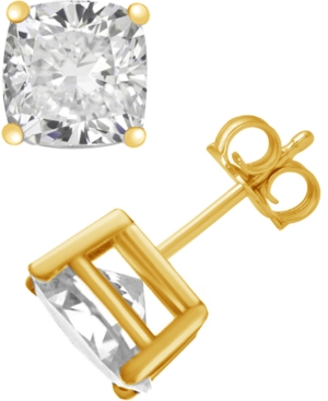 image of Essentials Cubic Zirconia Cushion Stud Earrings