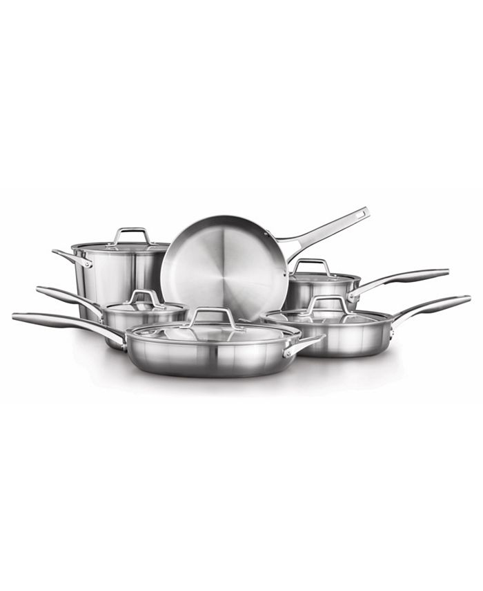 Calphalon Tri-Ply Stainless Steel 8 Piece Cookware Set - Macy's