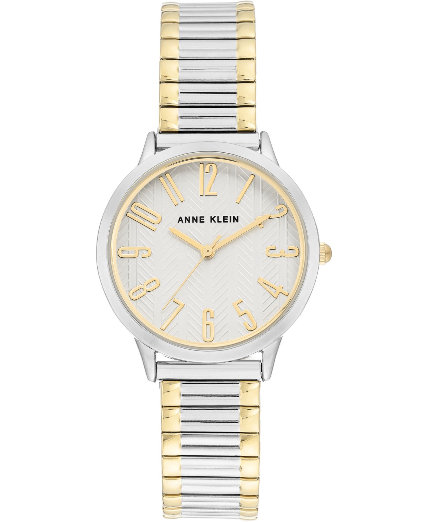 Women's Two-Tone Stainless Steel Stretch Bracelet Watch 34mm