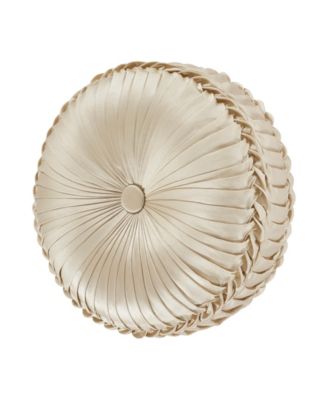 gold round throw pillows