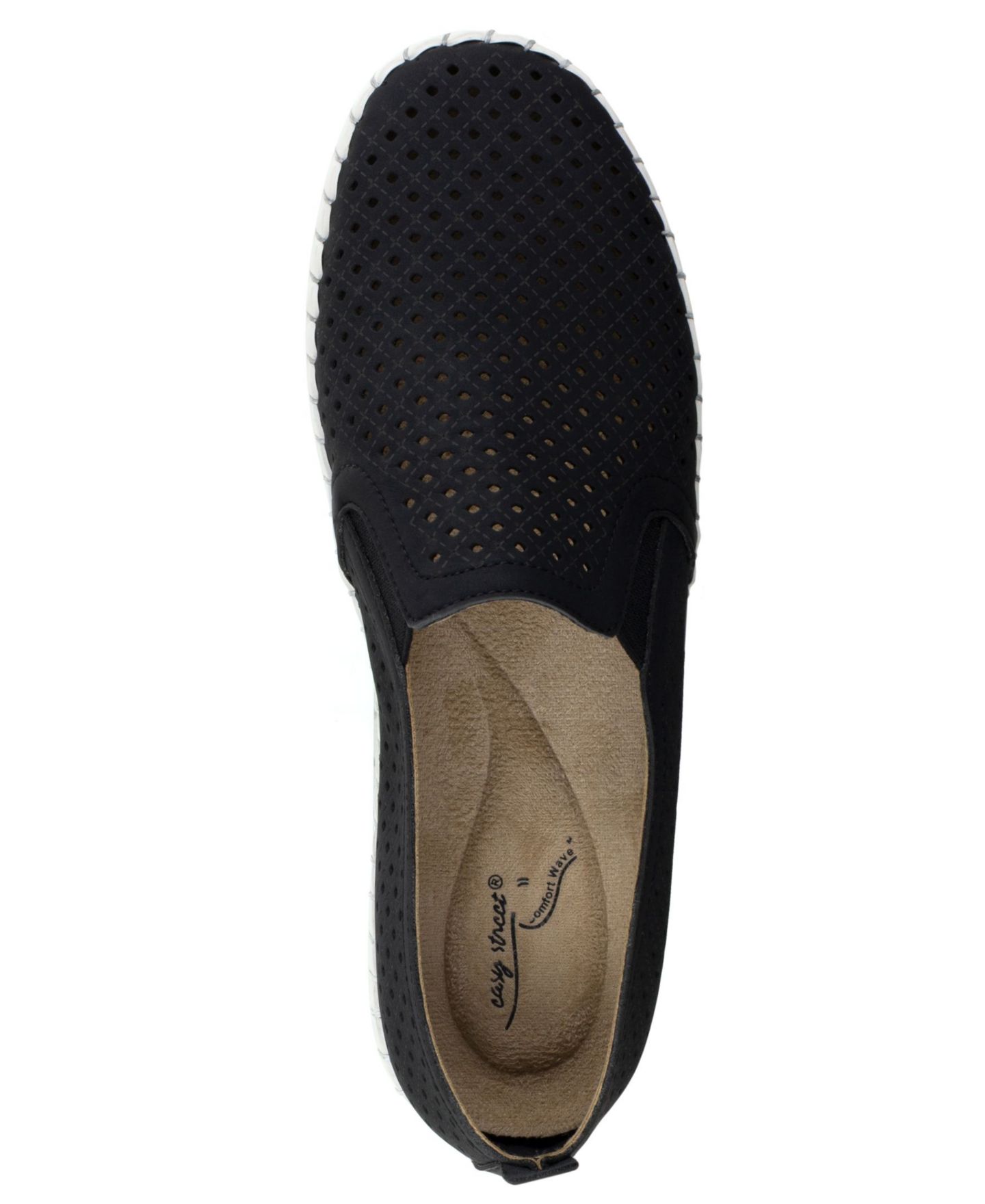 Женские кроссовки Easy Street Fresh Slip On, цвет: Чёрный — фото 4