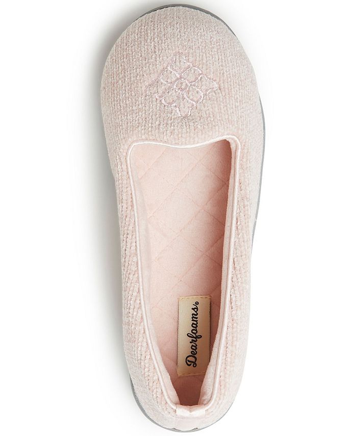 Dearfoams Women's Rebecca Chenille Closed Back Slippers Macy's