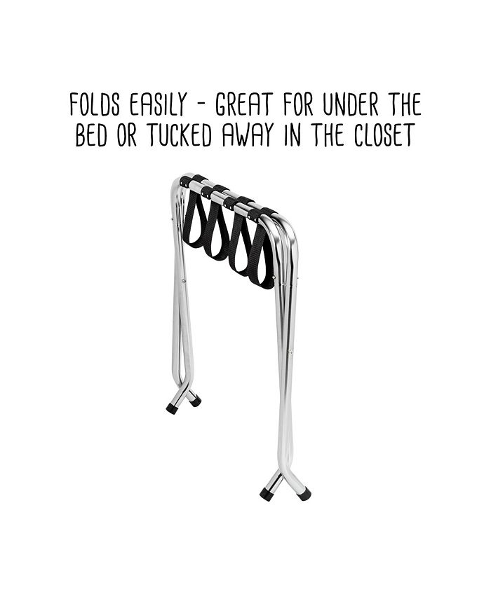 Honey Can Do Collapsible Chrome XFrame Luggage Rack Macy's