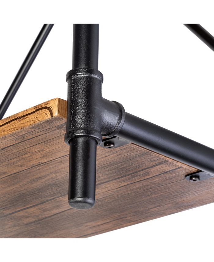 Honey Can Do 3Tier Industrial Black Bookshelf Macy's