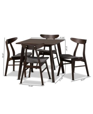Britte Upholstered 5 Piece Dining Set