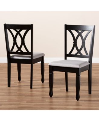 Reneau Transitional 2 Piece Dining Chair Set with Seat