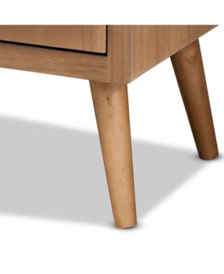 Alina Mid-Century Modern Finished 2 Door Accent Storage Cabinet