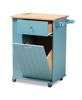 Liona Modern and Contemporary Kitchen Storage Cart