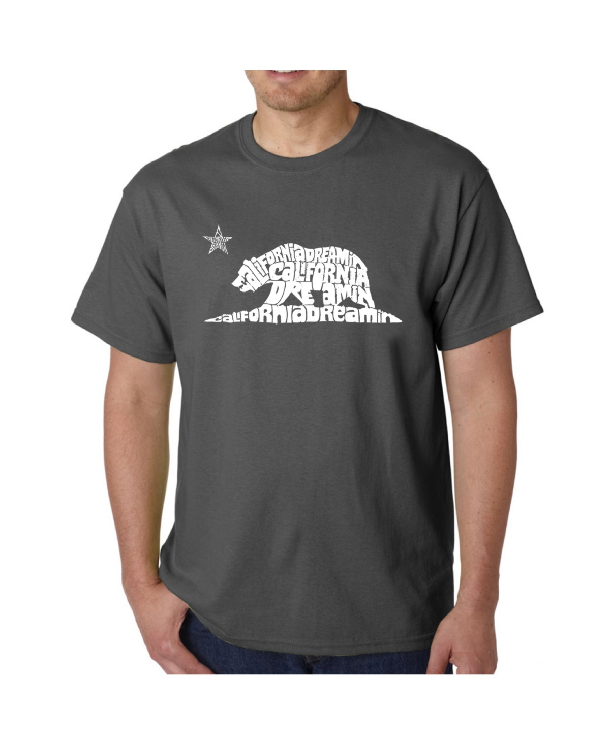 La Pop Art Men's Word Art - California Dreamin T-Shirt