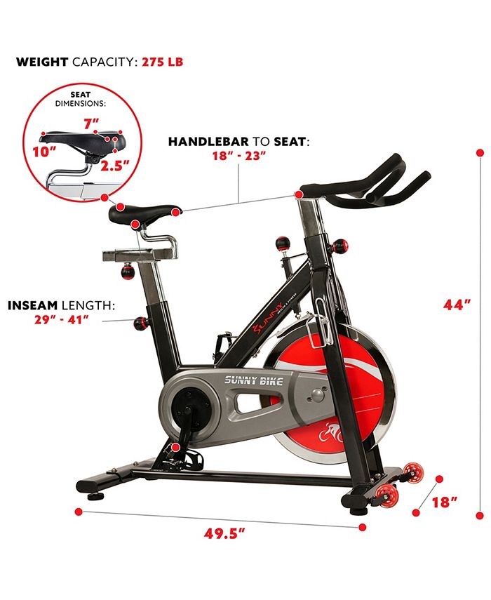 Vélo Spinning Sunny SF-B1002 – Belt Drive, Programme Brûle-graisses (Occasion)