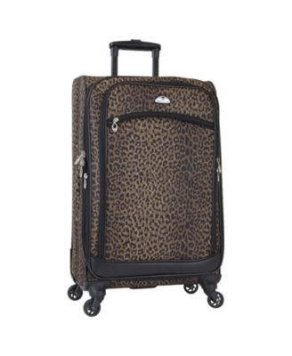 animal print luggage set