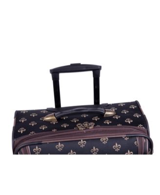 Fleur De Lis 4 Piece Luggage Set