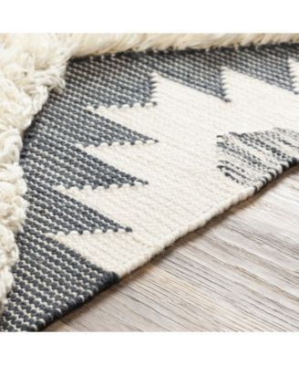 CLOSEOUT! Apache APA-2305 Charcoal 6' x 9' Area Rug