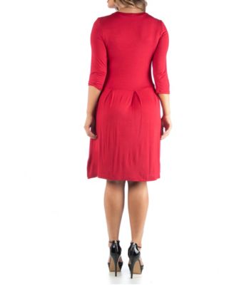 Women's Plus Size Fit and Flare Dress
