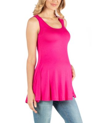Scoop Neck Sleeveless Maternity Tank Top
