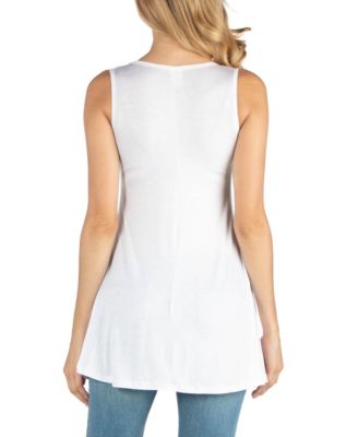 Scoop Neck Sleeveless Maternity Tank Top