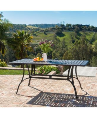 Alfresco Outdoor Cast Rectangular Dining Table