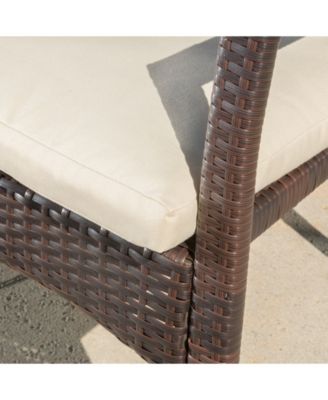 Wilkerson Outdoor Dining Chair with Cushion, Set of 2