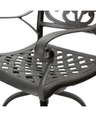 Alfresco Outdoor Cast Barstools, Set of 2