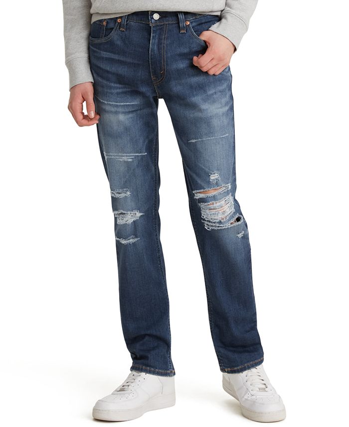 femte Governable Skinne Levi's Men's 541™ Athletic Fit Ripped Jeans - Macy's