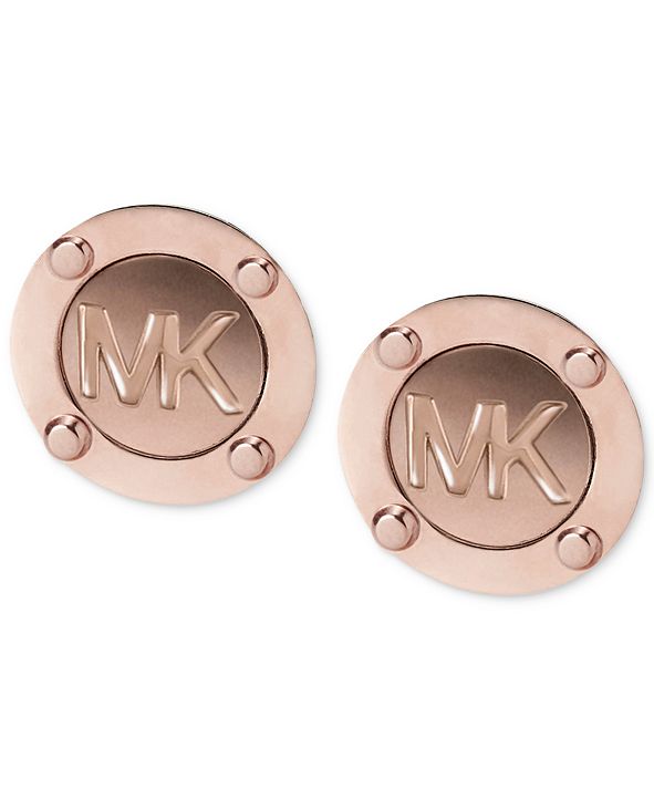 Michael Kors Logo Stud Earrings & Reviews - Fashion Jewelry - Jewelry ...
